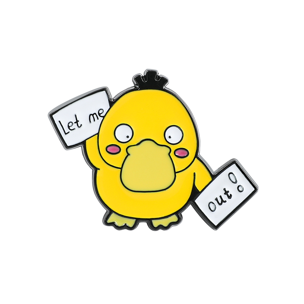 Embroidery Wallpaper - 1개 ​ 애니메이션 오리 새끼 브로치
