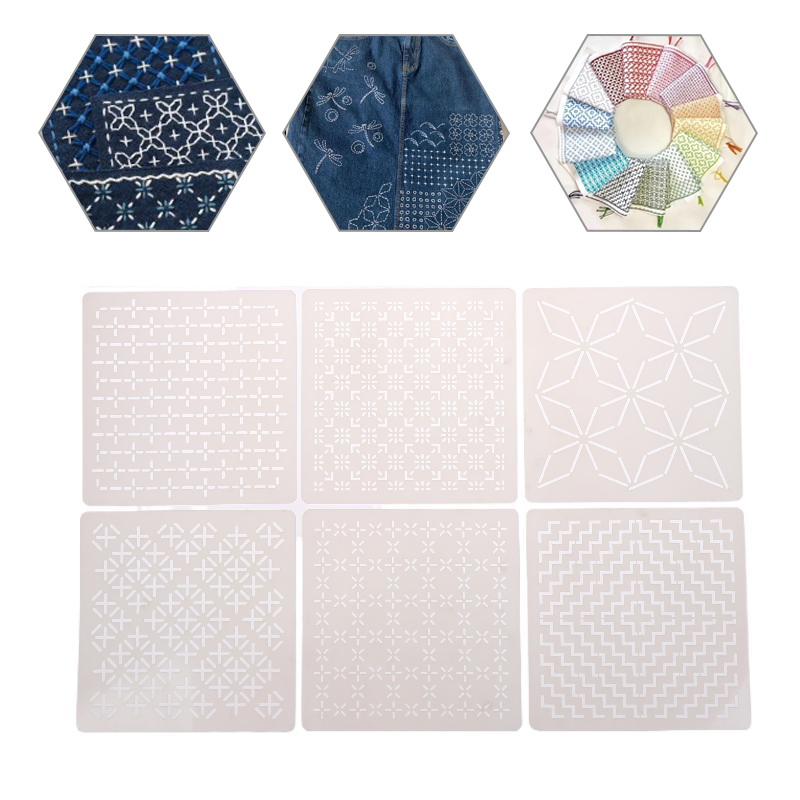 Embroidery And Quilting - 9pcs/32pcs 사시코 자수 템플릿 재사용 가능한