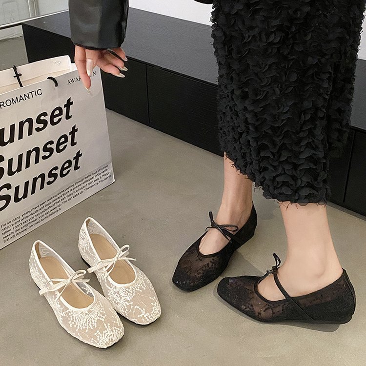 여성용 부드러운 발레 플랫 슈즈 2026 신상품 메쉬  - Embroidery Flat Shoes 리뷰 및 가격
