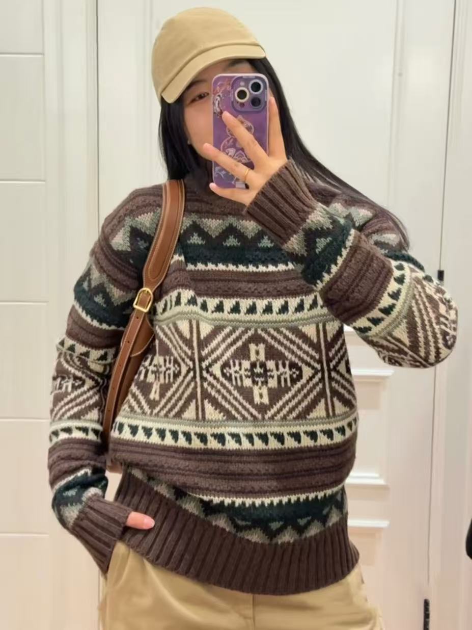 봄과 가을 남성과 여성의 꽃무늬 니트 스웨터, 하프 하 - Embroidery Flower Pattern 리뷰 및 가격