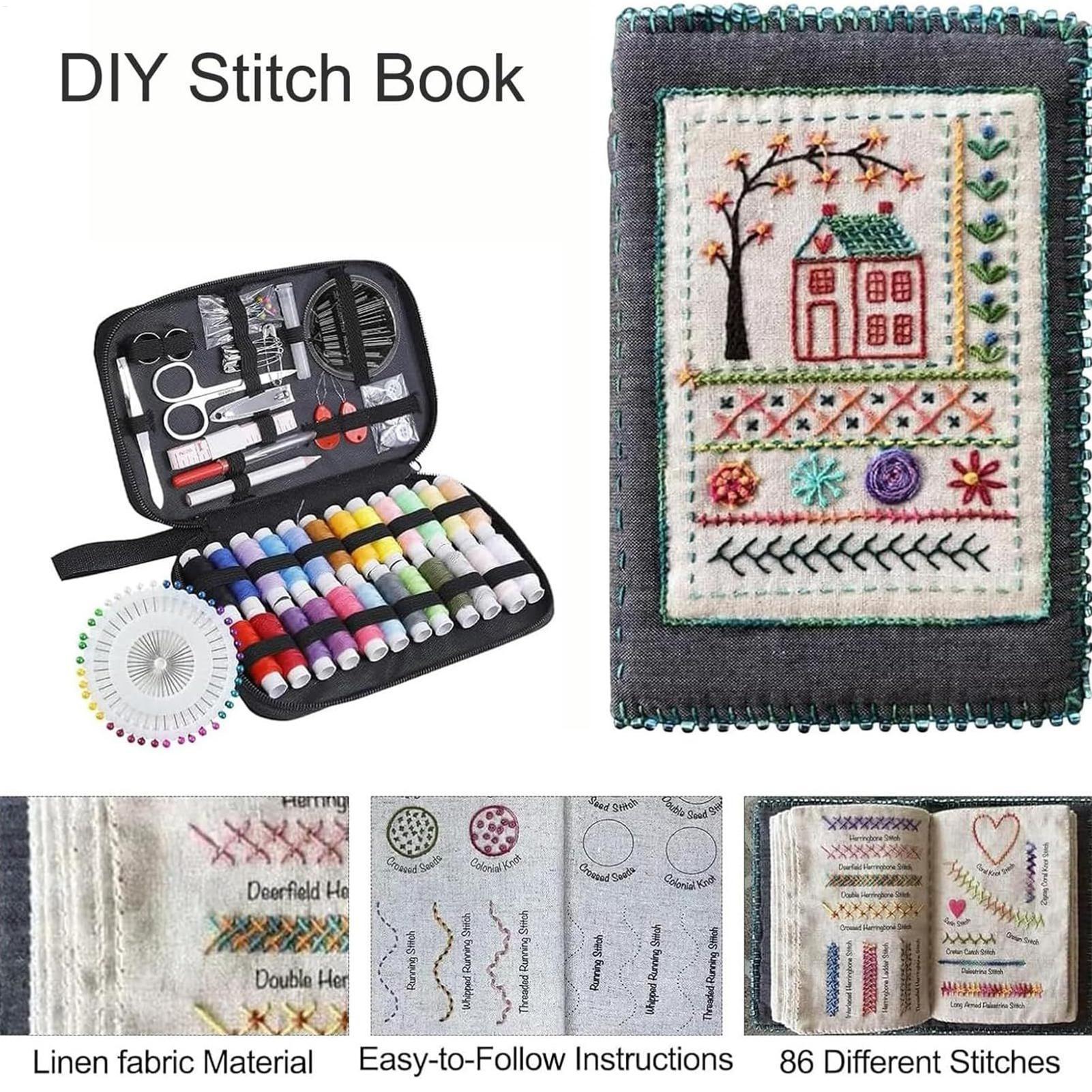 초보자를 위한 자수 스티치 북 DIY 바느질 책 스티치 - Embroidery Guide Paper 리뷰 및 가격
