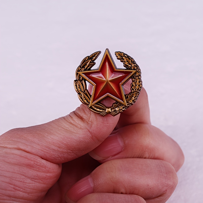 벨로루시 레드 스타 엠블럼 1개 - 안전한 고무 잠금  - Embroidery Legacy 리뷰 및 가격