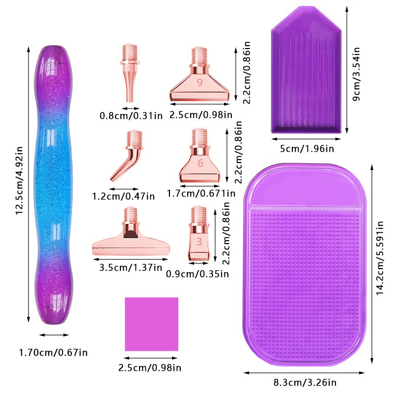 다이아몬드 페인팅용 새 레진 도팅펜 (나사형 금속 팁  - Embroidery Tools 리뷰 및 가격