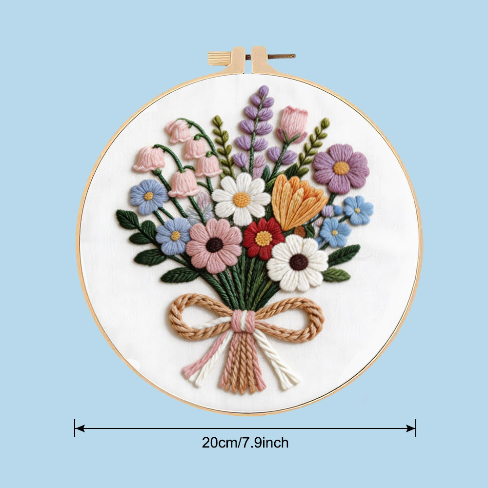 1PCS 크로스 스티치 키트 데이지 꽃 수공예 자수 세 - Embroidery Guide Paper 리뷰 및 가격