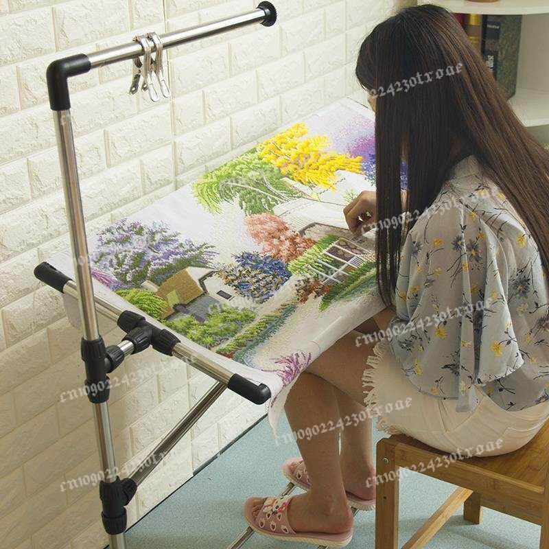 조절 가능한 십자수 프레임 스탠드, 대형 자수틀 홀더  - Embroidery Frame 리뷰 및 가격