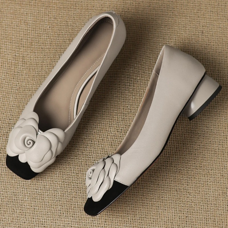 플러스 사이즈 34-41 여성용 양가죽 믹스 컬러 패치 - Embroidery Flat Shoes 리뷰 및 가격