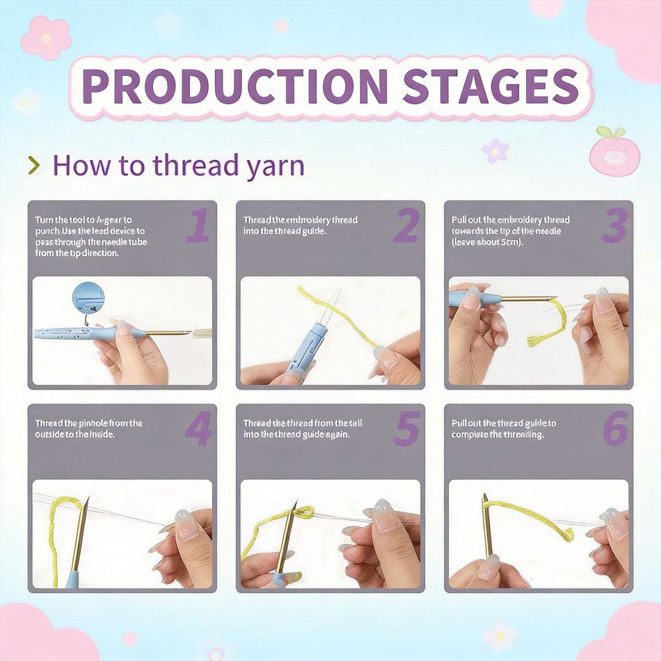 루오포티 펀치 니들 키트 성인용 DIY 두 마리의 여우 - Embroidery Ideas For Bags 리뷰 및 가격