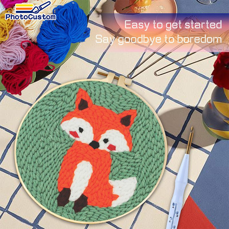 포토커스텀 고스트 펀치 니들 프레임 홈 데코 아트워크  - Embroidery Ideas For Bags 리뷰 및 가격