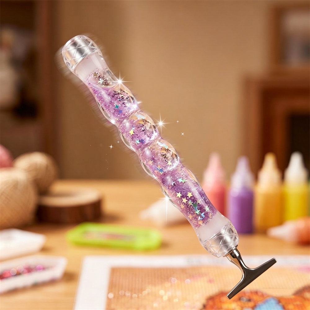 새로운 야광 투명 퀵샌드 다이아몬드 페인팅 펜, 나사형 - Embroidery Tools 리뷰 및 가격