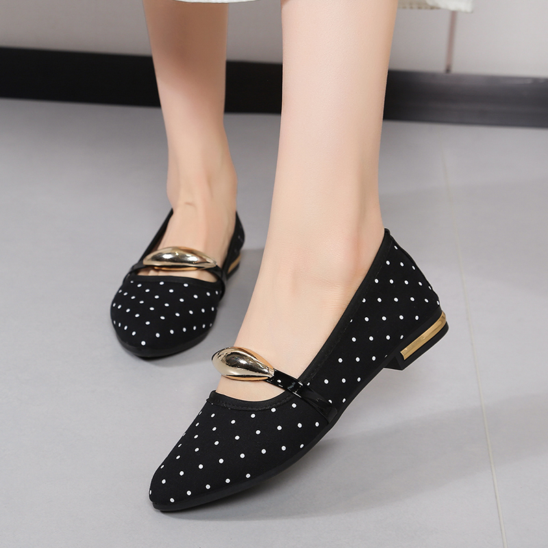 봄과 가을 우아한 포인티드 섹시 로우힐 캐주얼 슈즈 유 - Embroidery Flat Shoes 리뷰 및 가격