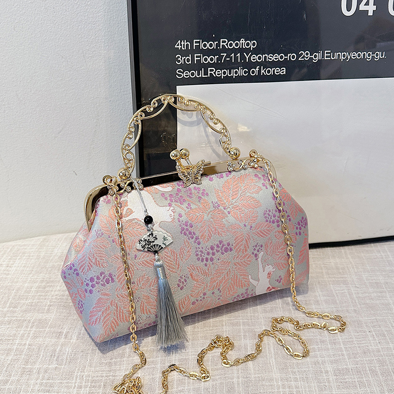 보헤미안 수 놓은 어깨 가방 여성 패션 금속 손잡이 지 - Embroidery Ideas For Bags 리뷰 및 가격