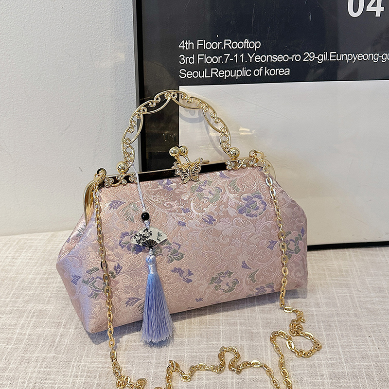 보헤미안 수 놓은 어깨 가방 여성 패션 금속 손잡이 지 - Embroidery Ideas For Bags 리뷰 및 가격