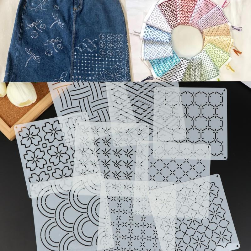 9pcs/32pcs 사시코 자수 템플릿 재사용 가능한  - Embroidery And Quilting 리뷰 및 가격