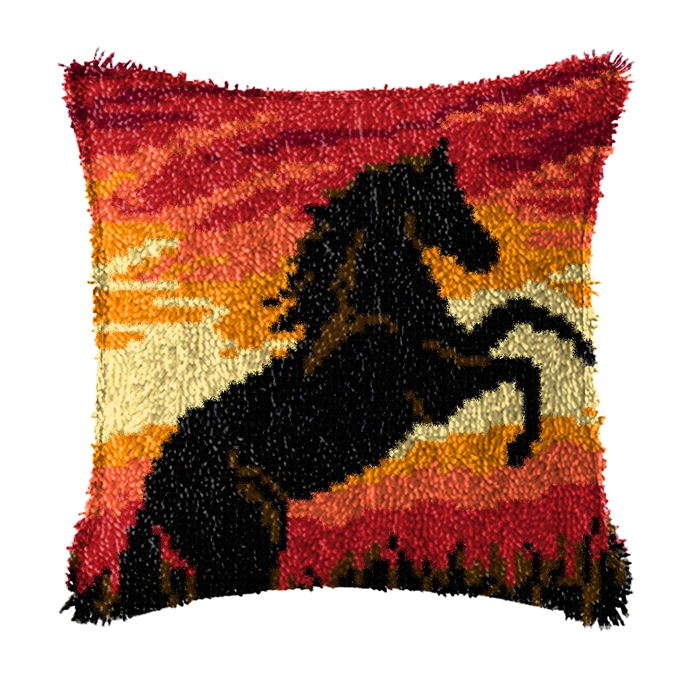 코끼리 말 동물 래치 후크 키트, 스미르나 베갯잇 매듭 - Printed Embroidery Kit 리뷰 및 가격