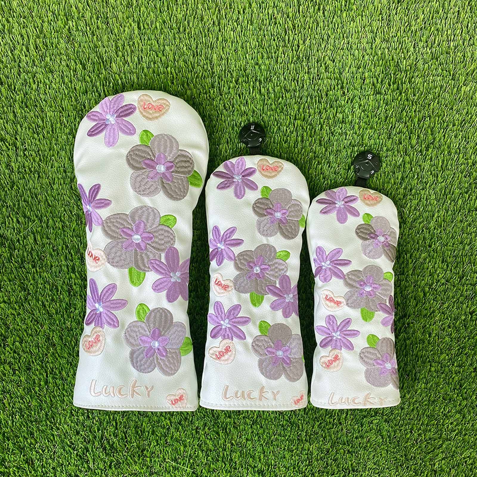 창의적인 꽃 자수 골프 클럽 헤드 커버 클럽 보호대 벨 - Embroidery Flower 리뷰 및 가격