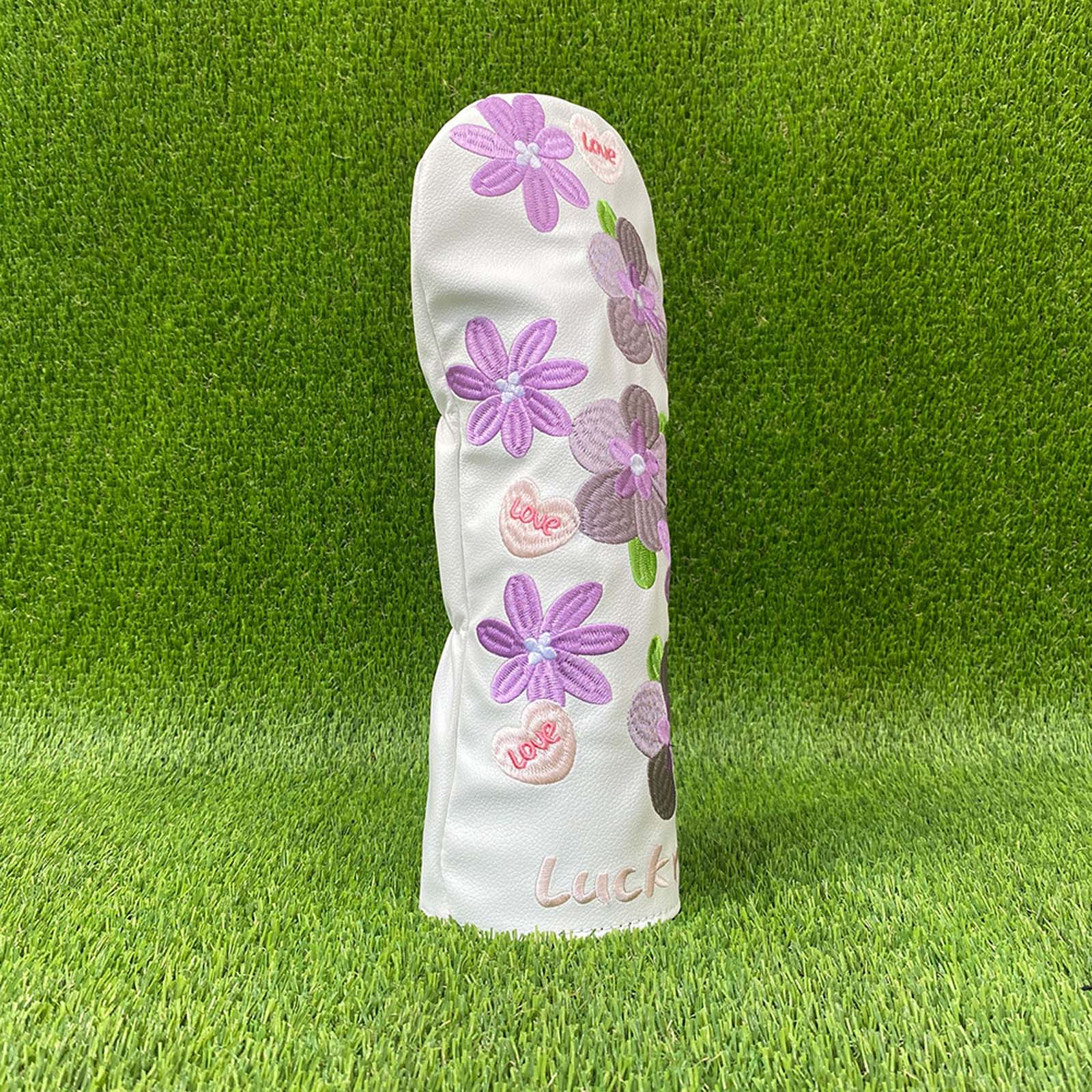 창의적인 꽃 자수 골프 클럽 헤드 커버 클럽 보호대 벨 - Embroidery Flower 리뷰 및 가격