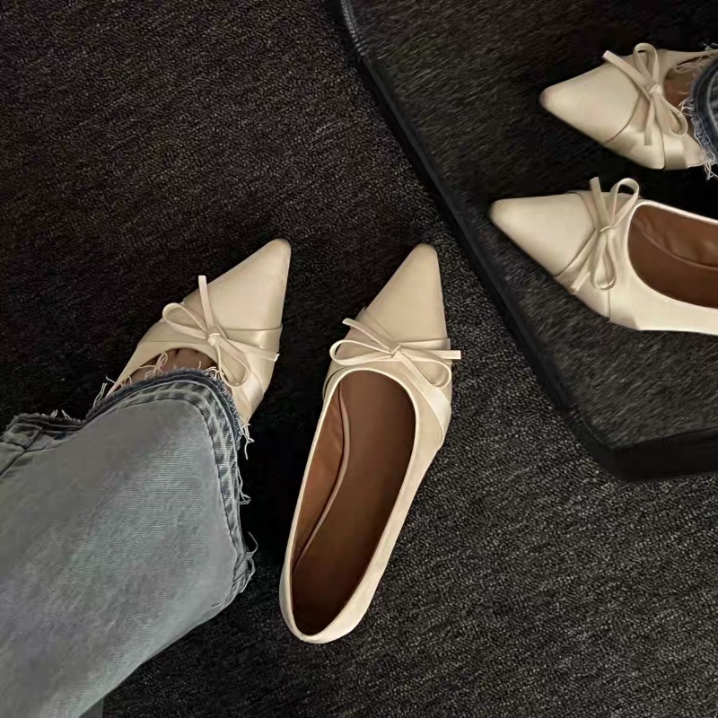 여름 신상 시폰 패션 스윗 보우 캐주얼 플랫 샌들 여성 - Embroidery Flat Shoes 리뷰 및 가격