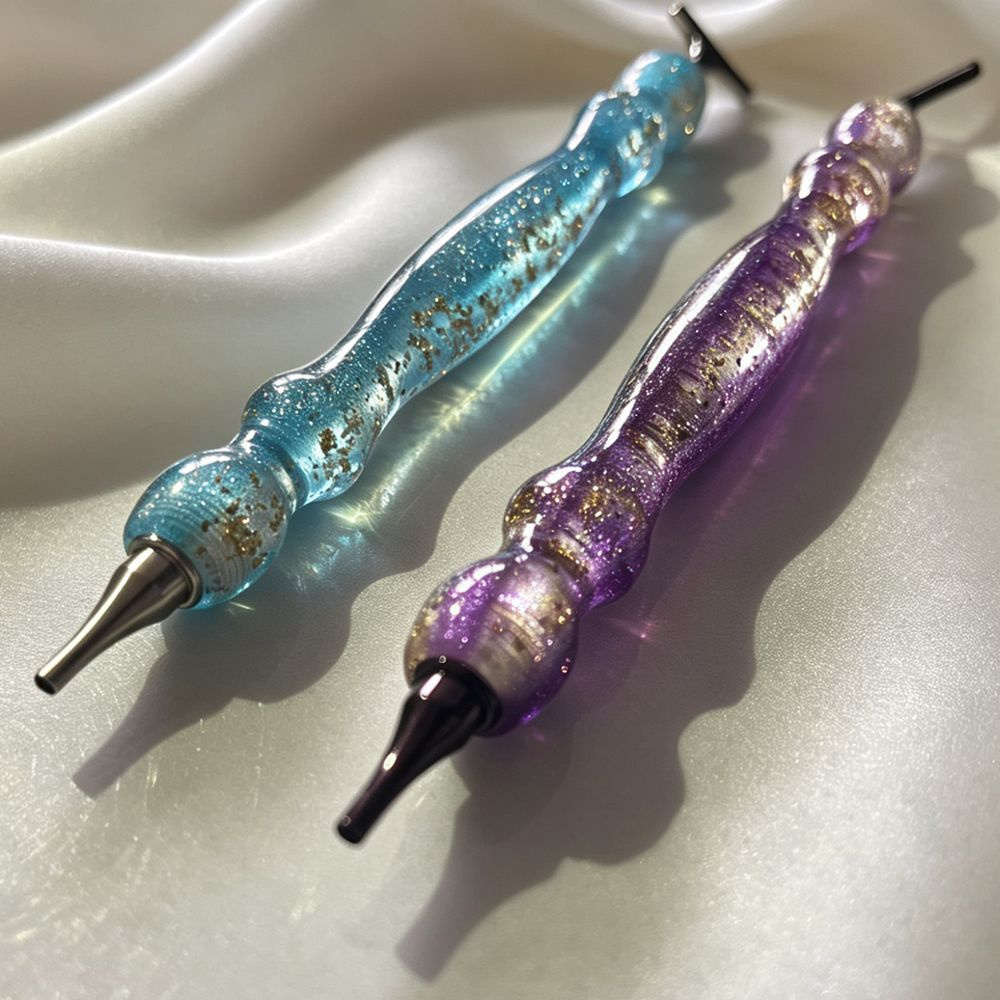 새로운 반짝이는 블루/퍼플 골드 포일 스레드 다이아몬드 - Embroidery Tools 리뷰 및 가격