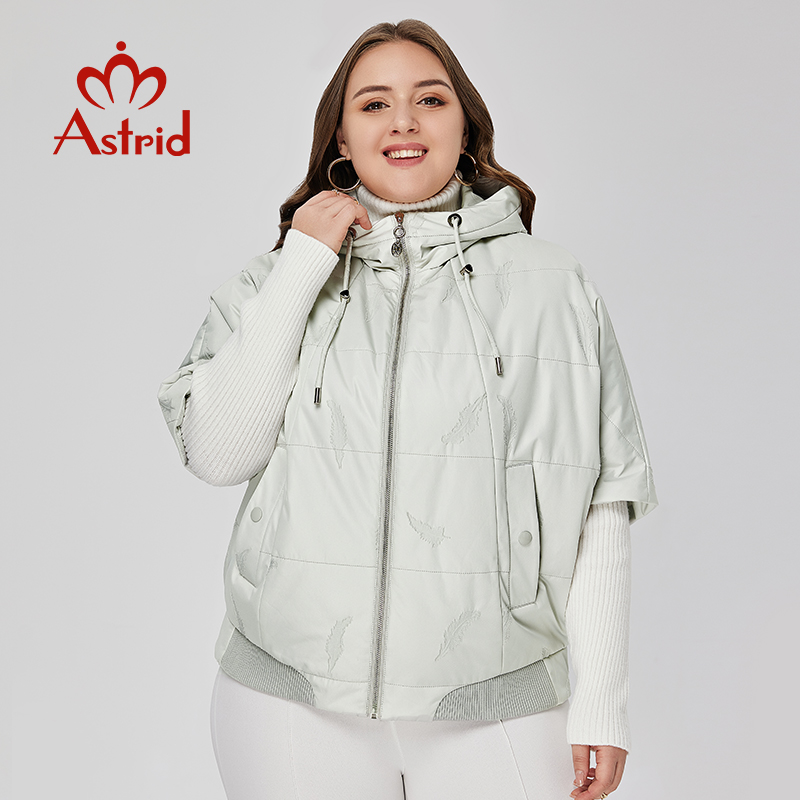 Astrid-파카 루즈핏 짧은 패딩 후드 코트 여성용, - Embroidery And Quilting 리뷰 및 가격